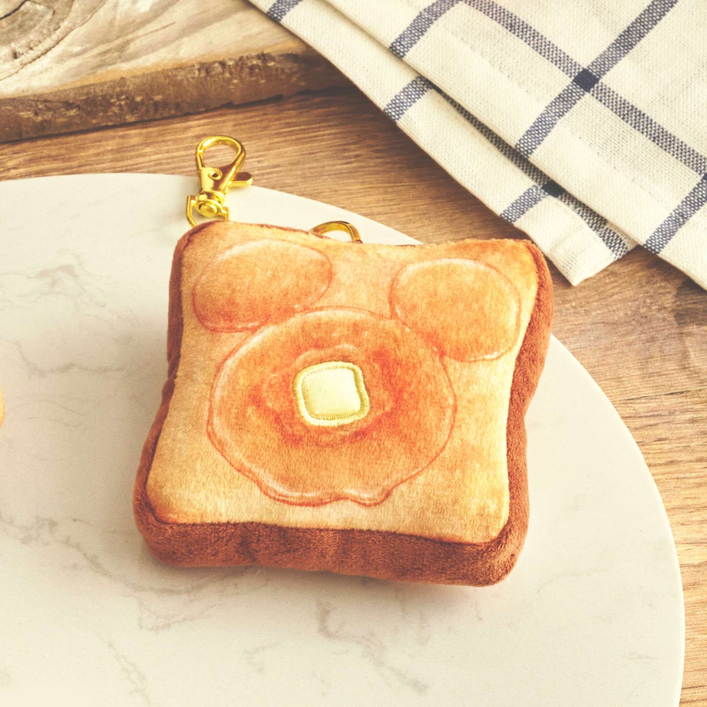 JAPAN LIMITED - Mickey's Bakery - Mickey Toast - Plush Keychain