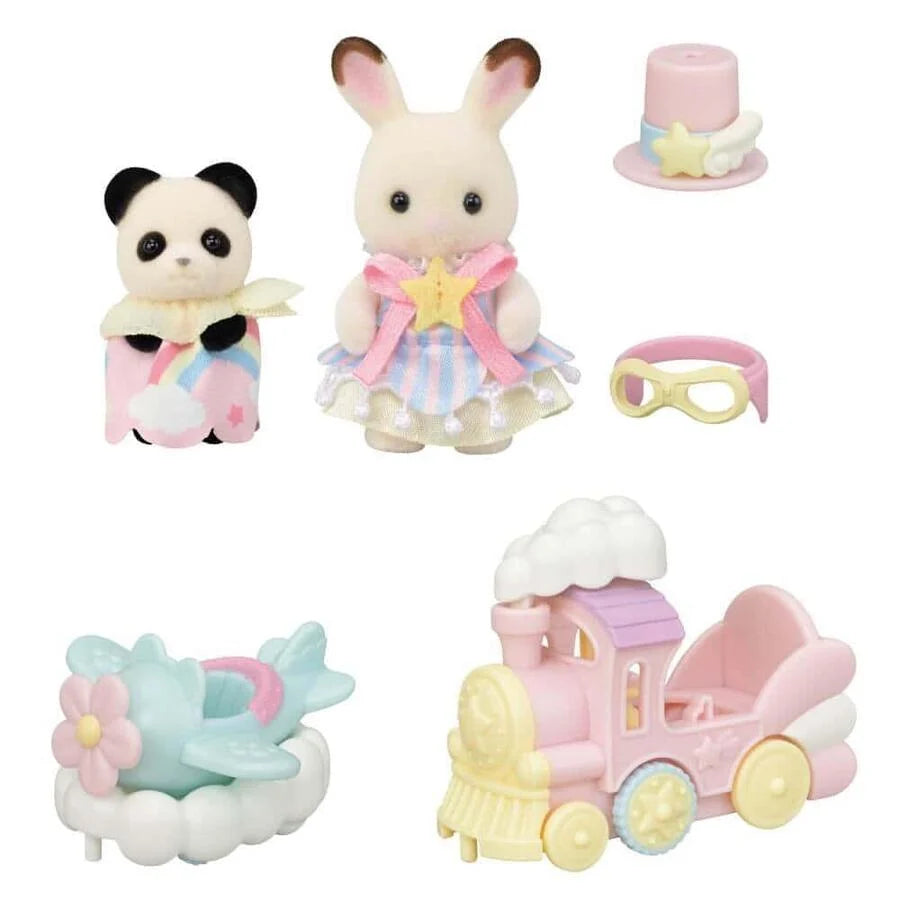 JAPAN LIMITED - Sylvanian Families -  Amusement Park Vehicle Set - Trains and Planes