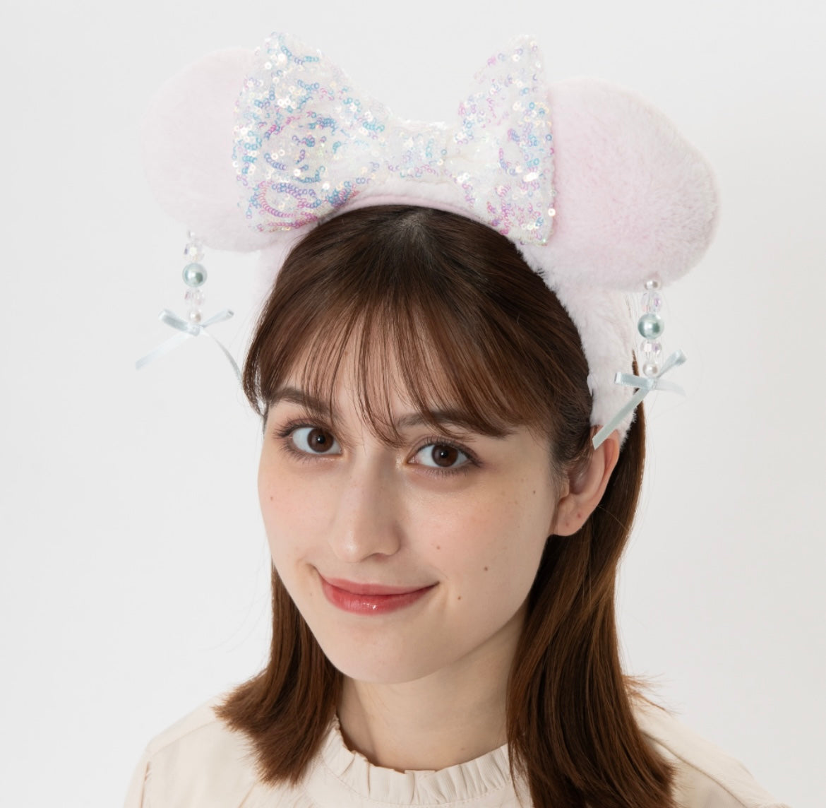 Tokyo Disney Resort - Fur Dangle Minnie Ears - 2 Colours