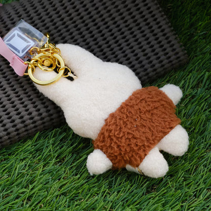 Miffy Japan - Fluffy Plush Bag Charm Cacao - Milk Chocolate