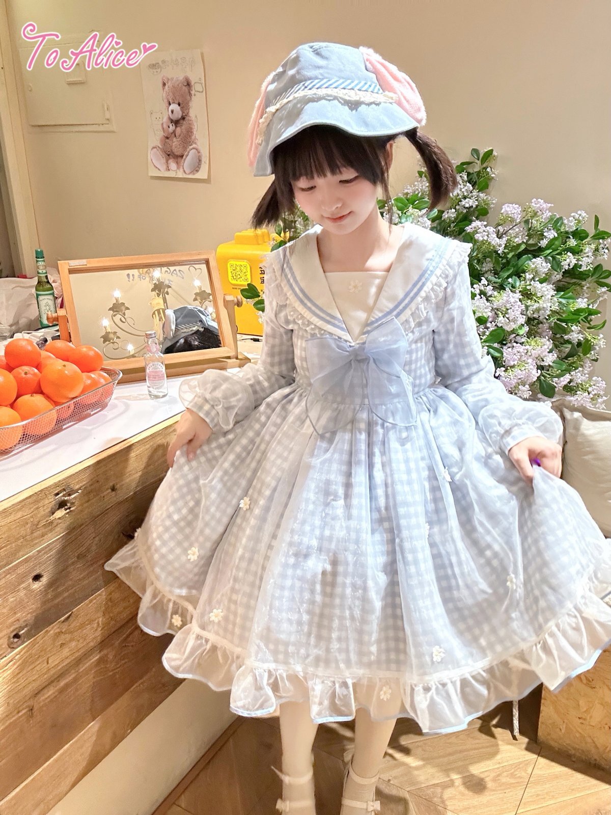 To Alice - Daisy Check Dress