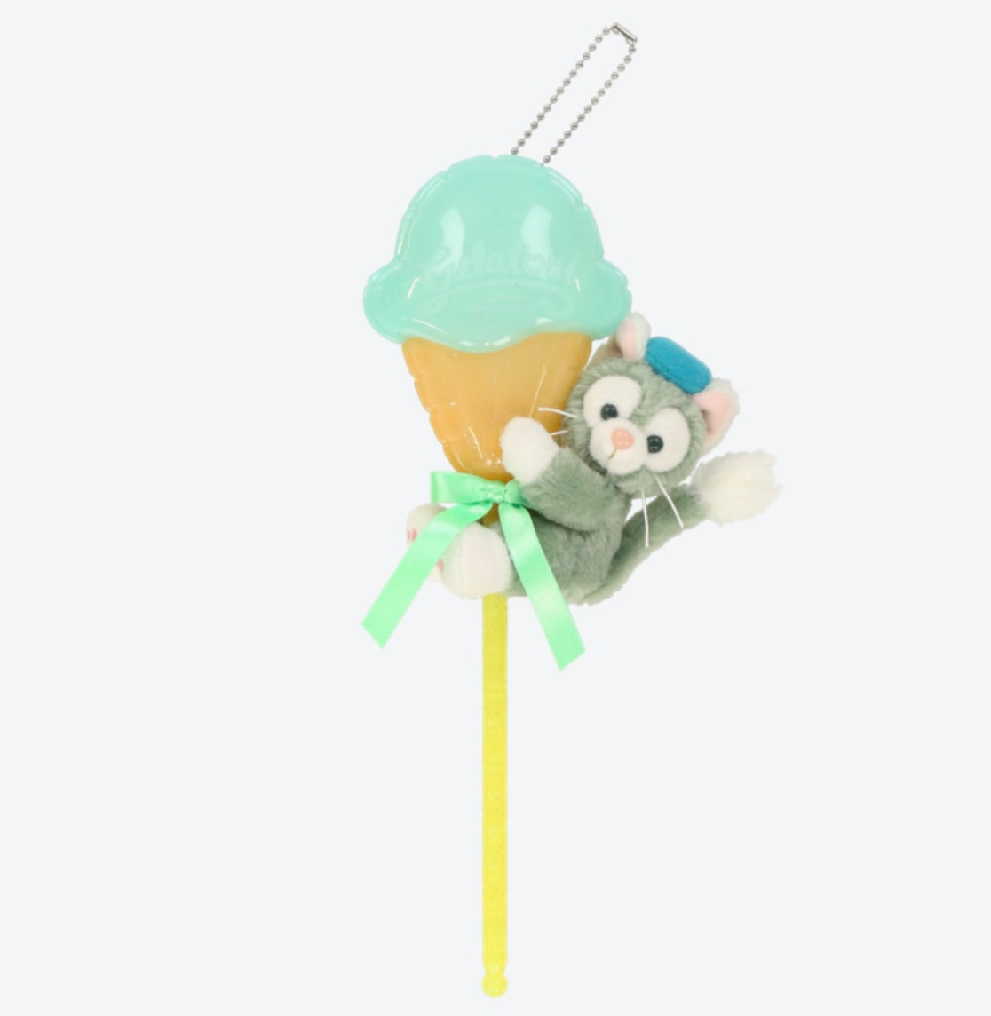 Disneysea Limited - Duffy & Friends - Gelatoni - Plush Keychain Stick