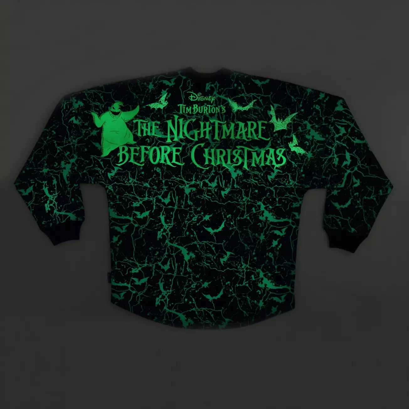 SEPT 16 PREORDER - Japan Limited - The Nightmare Before Christmas - Glow in the Dark Spirit Jersey - Oogie Boogie Long Sleeve T-Shirt
