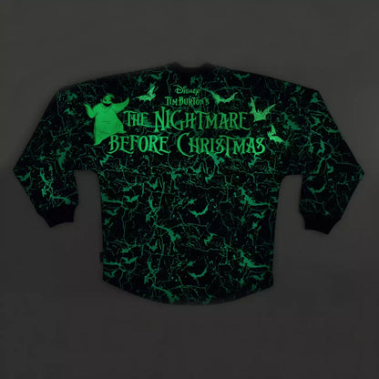 SEPT 16 PREORDER - Japan Limited - The Nightmare Before Christmas - Glow in the Dark Spirit Jersey - Oogie Boogie Long Sleeve T-Shirt