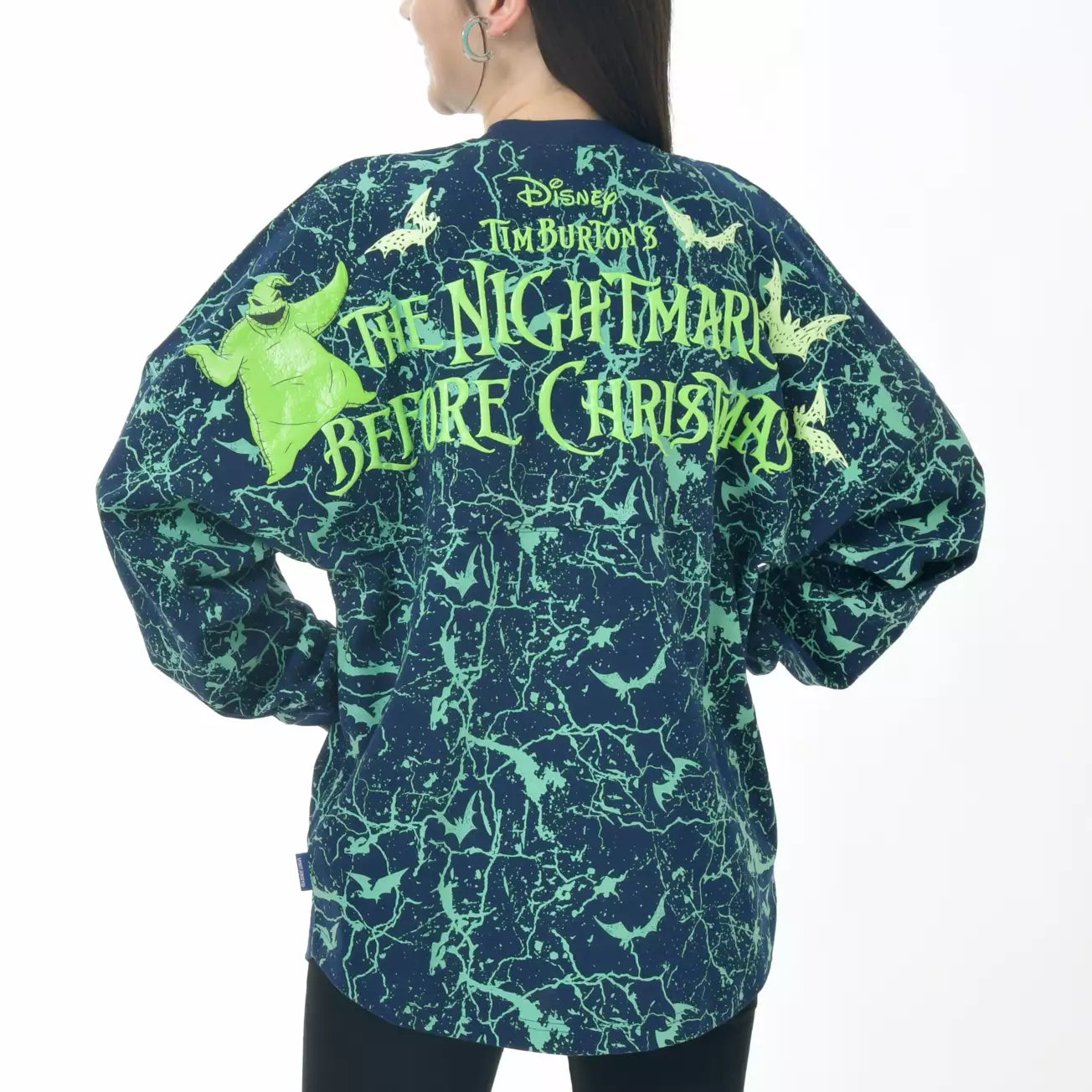 SEPT 16 PREORDER - Japan Limited - The Nightmare Before Christmas - Glow in the Dark Spirit Jersey - Oogie Boogie Long Sleeve T-Shirt