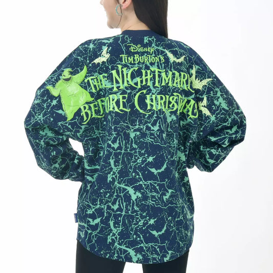 SEPT 16 PREORDER - Japan Limited - The Nightmare Before Christmas - Glow in the Dark Spirit Jersey - Oogie Boogie Long Sleeve T-Shirt