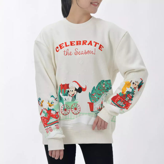 NOV 2 PREORDER - Japan Disney Store - Christmas 2026 - Mickey & Friends Long-Sleeve Sweatshirt