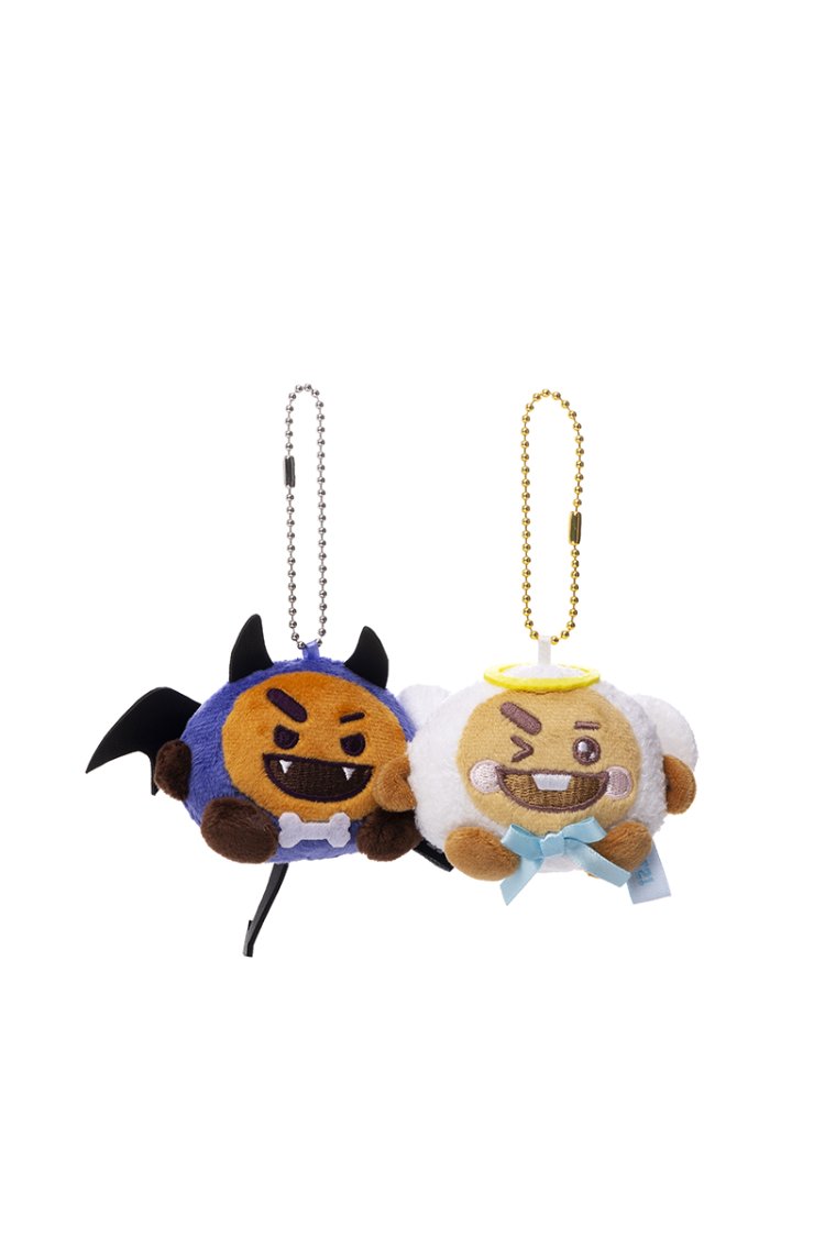 BT21 - Anegl&Villain Plush Keychain Set