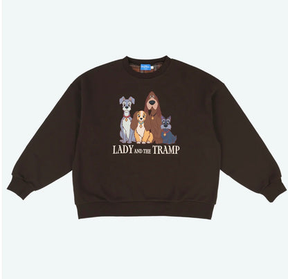 Tokyo Disney Resort - Lady & the Tramp - Oversized Unisex Sweatshirt (brown)