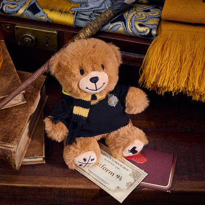 Harry Potter Japan - Hufflepuff Logo Bear - Plush Toy