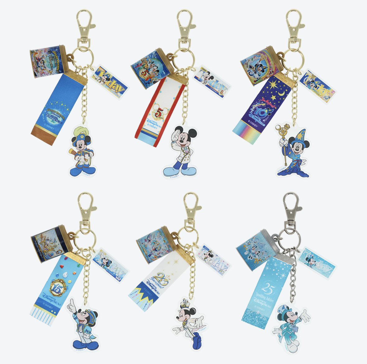 Tokyo Disney Resort - Capsule Toy Anniversary Popcorn Bucket - Blind Bag / Keychain