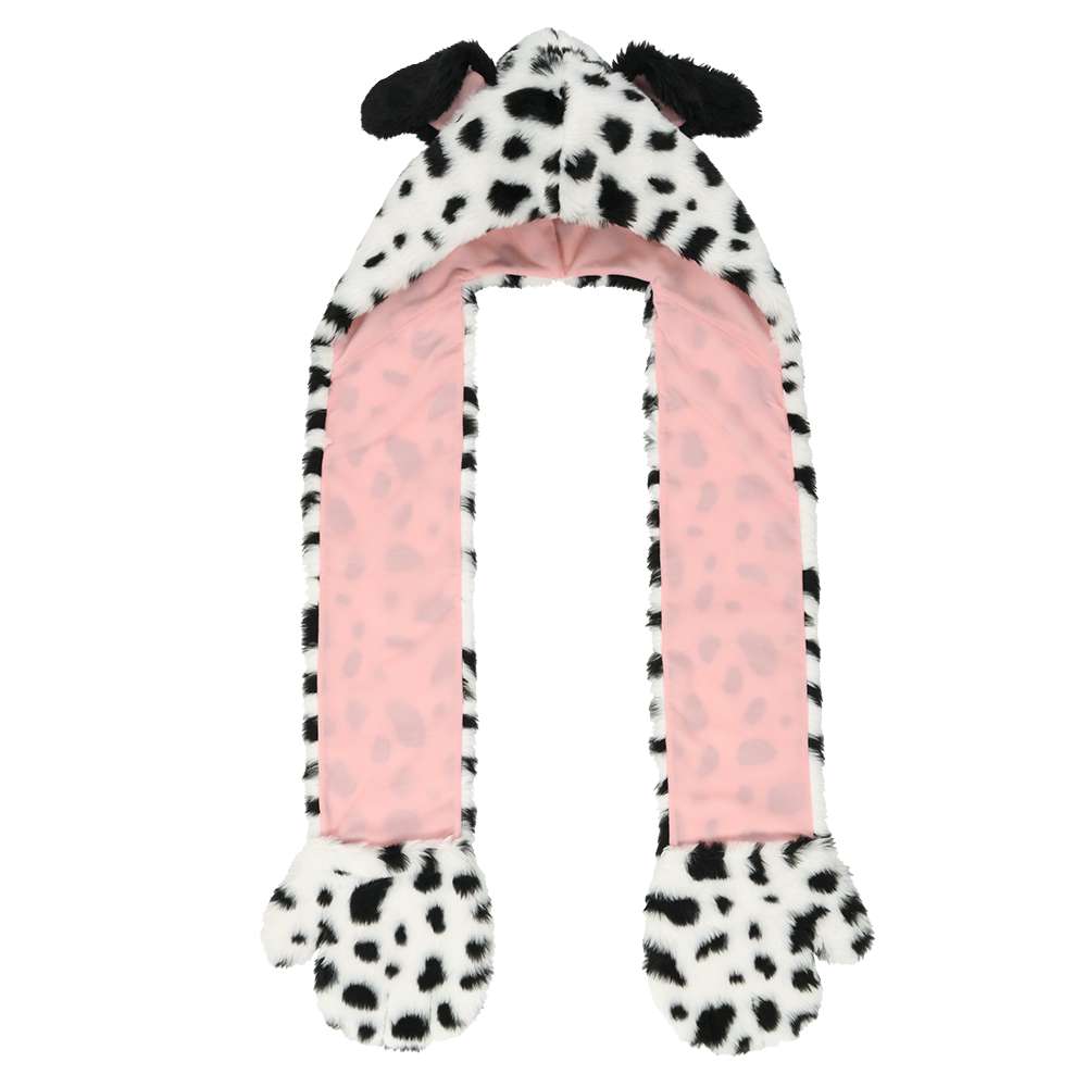 Tokyo Disney Resort - 101 Dalmatians - Hooded Scarf with Mittens - Adult