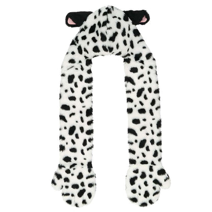 Tokyo Disney Resort - 101 Dalmatians - Hooded Scarf with Mittens - Adult