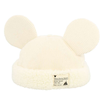 Tokyo Disney Resort - Mickey - Fluffy Ears Hat - Adult Size (Cream)