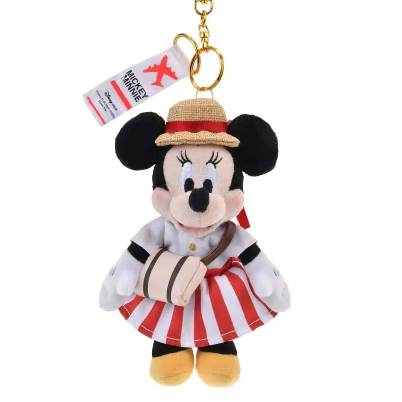 Japan Disney Store - Disney Flagship Tokyo Japan Tour - Haneda Airport Pop Up - Minnie Mouse - Plush Keychain