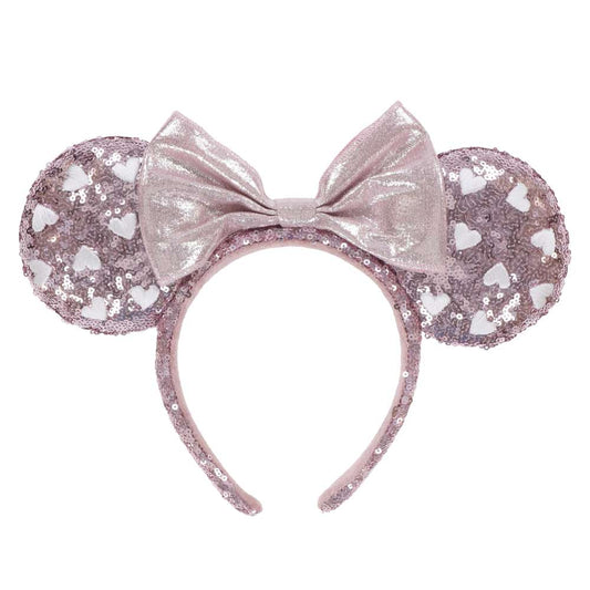 Tokyo Disney Resort - Pink Sequin Heart - Minnie Ears