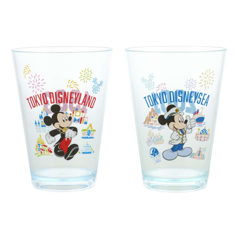 Tokyo Disney Resort - 2 Set - Disneysea & Disneyland - Plastic Tumbler