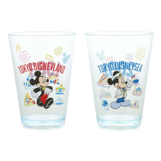 Tokyo Disney Resort - 2 Set - Disneysea & Disneyland - Plastic Tumbler