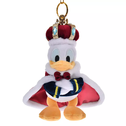 Japan Disney Store - King Donald - Donald Duck - Birthday Plush Keychain