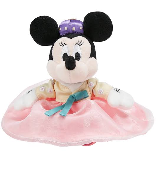Minnie Mouse korean hanbok plush toy