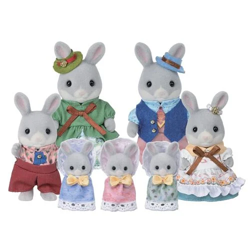 FEB 14 PREORDER - JAPAN LIMITED - Sylvanian Families - Cotton Rabbit Family - Celebration Set