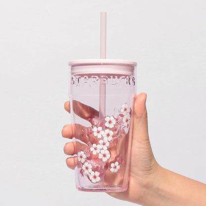 Starbucks Japan - Sakura 2026 - Pink Glass Tumbler - 473ml