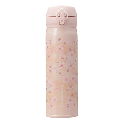 Starbucks Japan - Sakura 2026 - Handy Stainless Steel Bottle - Pink Beige - 500ml