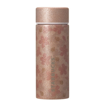 Starbucks Japan - Sakura 2026 - Stainless Steel Bottle - Glitter Pink Beige 355ml