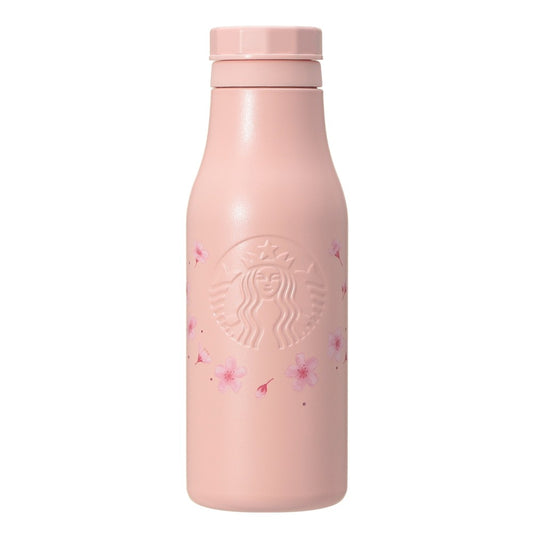 Starbucks Japan - Sakura 2026 - Stainless Steel Logo Bottle - Matte Pink - 473ml