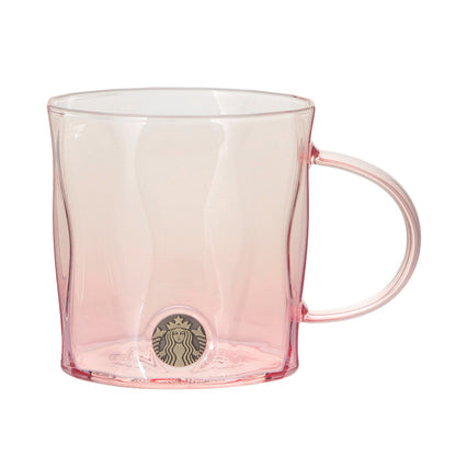 Starbucks Japan - Sakura 2026 - Heat-Resistant - Gradient Pink Glass Mug - 355ml
