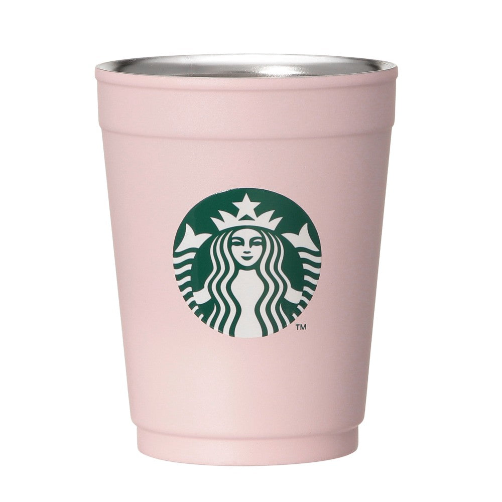 Starbucks Japan - Sakura 2026 - 2-Way Stainless Steel Cup / Holder - Matte Pink - 355ml