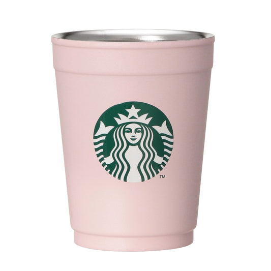 Starbucks Japan - Sakura 2026 - 2-Way Stainless Steel Cup / Holder - Matte Pink - 355ml