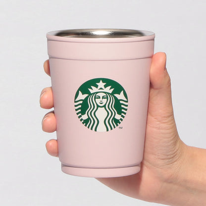 Starbucks Japan - Sakura 2026 - 2-Way Stainless Steel Cup / Holder - Matte Pink - 355ml