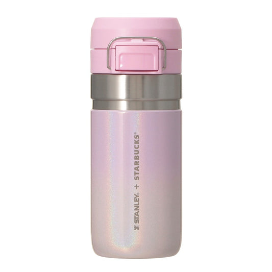 Starbucks Japan - Sakura 2026 - Stanley - Holographic Pink - Stainless Steel Bottle - 473ml