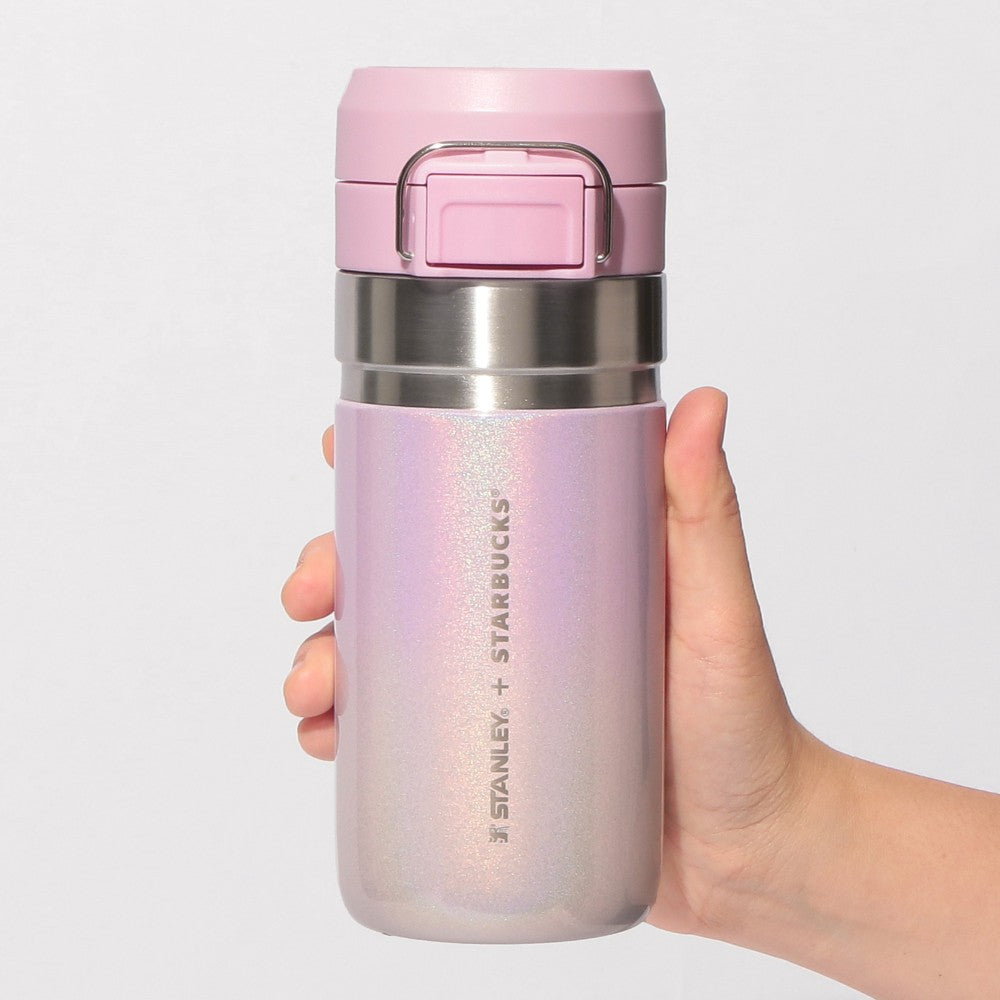 Starbucks Japan - Sakura 2026 - Stanley - Holographic Pink - Stainless Steel Bottle - 473ml