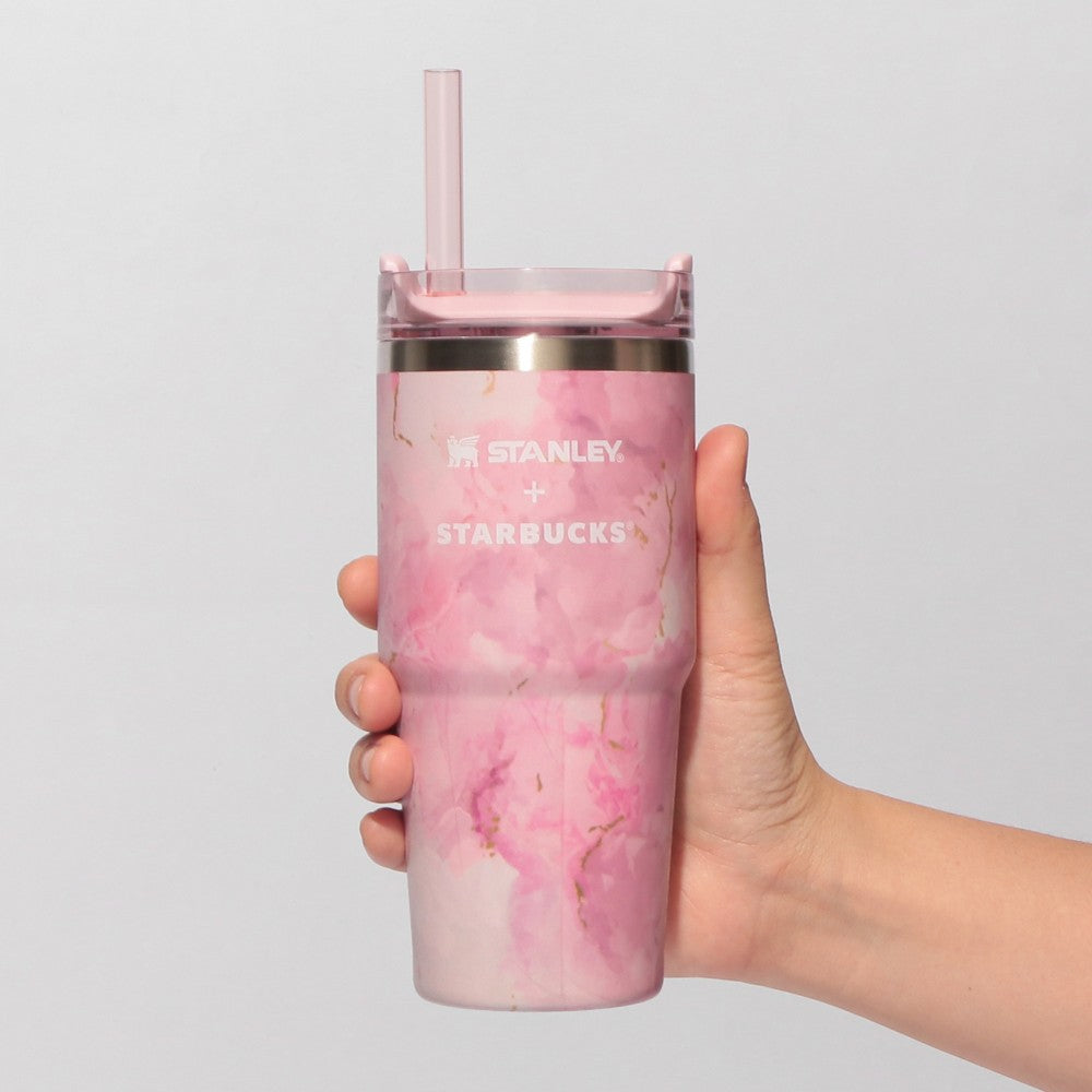 Starbucks Japan - Sakura 2026 - Stanley - Pink Marble - Stainless Steel Tumbler - 414ml
