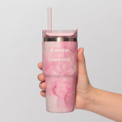 Starbucks Japan - Sakura 2026 - Stanley - Pink Marble - Stainless Steel Tumbler - 414ml