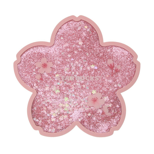 JULY PREORDER - Starbucks Japan - Sakura 2026 - Glitter Pink Coaster