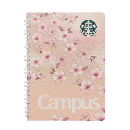 Starbucks Japan - Sakura 2026 - Campus - Beige Spiral Notebook
