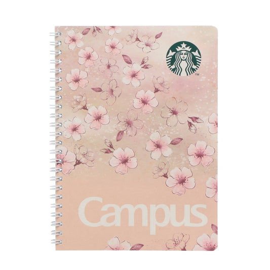 Starbucks Japan - Sakura 2026 - Campus - Beige Spiral Notebook