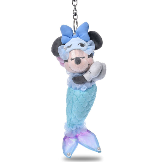 Japan Disney Store - Pajama Style - Minnie Mouse Plush Keychain
