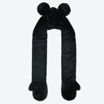 Tokyo Disney Resort - Mickey Mouse - Furry Hooded Scarf with Mittens