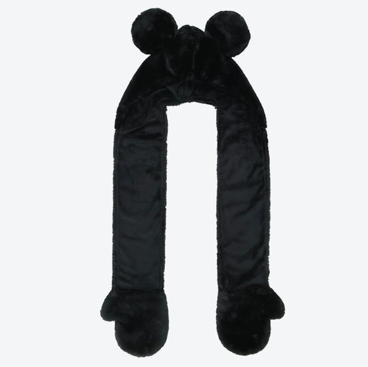 Tokyo Disney Resort - Mickey Mouse - Furry Hooded Scarf with Mittens