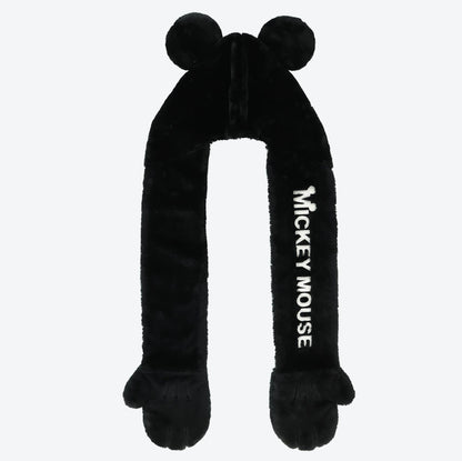 Tokyo Disney Resort - Mickey Mouse - Furry Hooded Scarf with Mittens