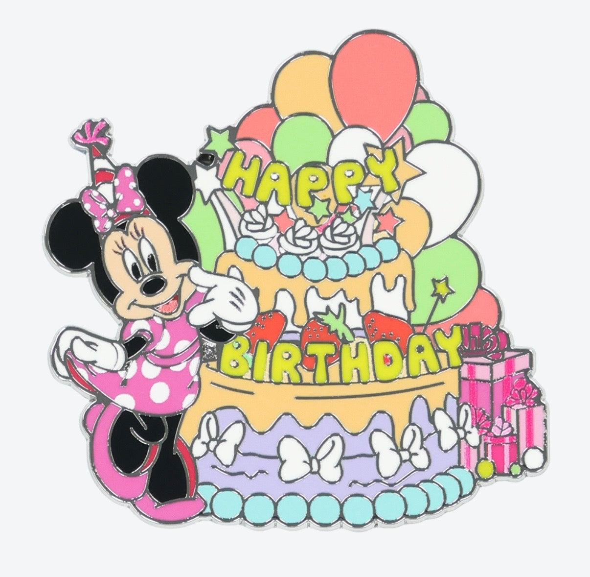 AUG 27 PREORDER - Tokyo Disney Resort - Minnie Mouse - Happy Birthday Pin