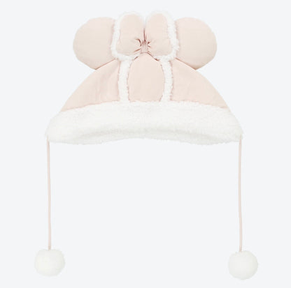 OCT 8 PREORDER - Tokyo Disney Resort - Fluffy Cream Winter - Minnie Ears Fan Cap
