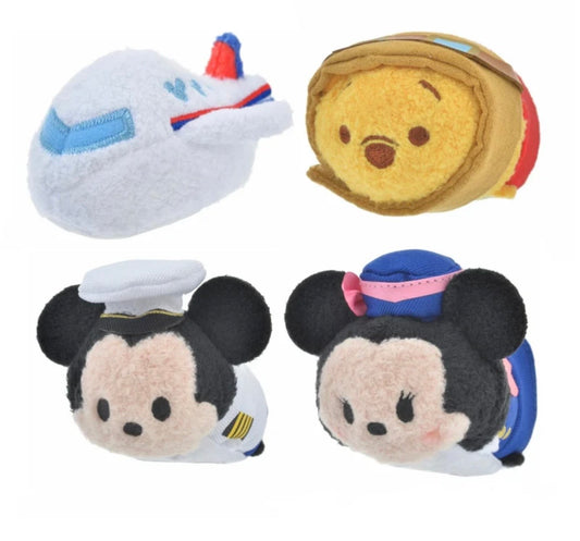 Japan Disney Store - Disney Flagship Tokyo Japan Tour - Haneda Airport Pop Up - Tsumtsum Plush Set (Gift bag included)