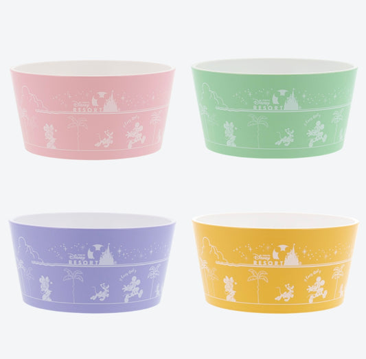 Tokyo Disney Resort - 4 Set - Park Menu Bowl