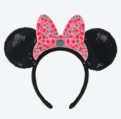 Tokyo Disney Resort - Black Sequin - Pink Diamond - Minnie Ears
