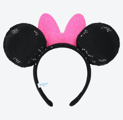 Tokyo Disney Resort - Black Sequin - Pink Diamond - Minnie Ears